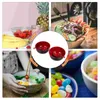 Servis uppsättningar ramen skål plastbestick melamin bordsartiklar utsökt hushåll skålar sopp kök nudel multipurpose barn kreativt