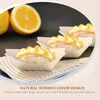 Stoviglie usa e getta 100 pezzi Sushi Boat Piatto da dessert Piatti decorativi in bambù Accessorio per insalata Legno Unità di legno all'ingrosso