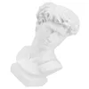 Vases Succulent Cadeau Porte-Stylo Pinceau De Maquillage Décor De Style Grec Portrait Design Vase Décorer Statue David Holders Résine Blanche Unique