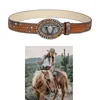 Cinture Cintura in vita con fibbia incisa per cowboy Cowgirl con fiore Ragazza vintage in vitaCatena larga sexy oversize all'ingrosso