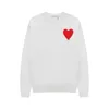 Chandail de créateur masculin Pull à cou haut printemps et automne chrétage tricot mode amour logo blanc talon