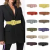 Ceintures Punk Mode Cuir Large Ceinture Dames Casual Luxe Taille Simple Polyvalent Goth Boucle Boucle Slim Fit Manteau Pull Ceinture