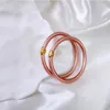 Bransoletka bransoletka Bangle Lotus Flower Bransoletka szlachetna i luksusowy styl Unikalny design mniejszości miedziany odpowiedni dla obu płci