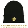 BeanieSkull Caps Old English AZ Embroidered Winter Beanie Women Men Warmer High Quality Knitted Hat Teenager Cap Drop 230928