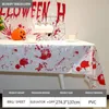 Tafelkleed Scary Halloween Bloed Handafdrukken Tafelkleden 107,9 X 53,9 Inch Bloody Cover Feestartikelen Voor