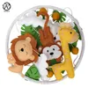 Wall Stickers Felt Baby Crib Mobile Jungle Safari Nursery Mobiles Animal Hanging Carousel 230928