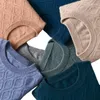 Мужские свитера, свитер на осень/зиму, с круглым вырезом, кашемировый утолщенный пуловер, трикотаж, большой подкладочный материал с длинными рукавами