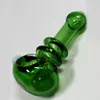 Colorido fumar Pyrex Tubos de vidrio gruesos Portátil Hecho a mano Hierba seca Filtro de tabaco Cuchara Tazón Innovadores Handpipes Bolsillo Titular de cigarrillos DHL