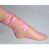 Frauen Socken Sommer Stern Glitter Tüll Gaze Korea Sexy Weibliche Kristall Seide Ultradünne Spitze fünfzackigen Geschenk