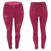 Jeans da donna 2023 Autunno Vita alta strappato Moda Slim Fit Skinny Denim Pantaloni a matita Pantaloni elastici alla moda casual S-3XL