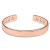 Bracciale unisex moda braccialetto magnetico in ottone oro rosa guarigione bioterapia artrite sollievo dal dolore Open318Q