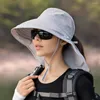 Cappelli a tesa larga Cappello con visiera alla moda Protezione solare per bacino con foro sottile per esterni in tinta unita per il sole che tocca la pelle