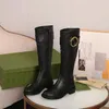 Buty Designer Boots Luksusowe buty Stylowe klasyczne Matt Patent skórzane odwrócone markowe markowe buty cielęce platform