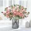 Fiori decorativi 5 forchette 20 teste Grande rosa di seta artificiale per la ghirlanda di Natale Decorazione casa fai da te Floristica Accessori artigianali Matrimonio