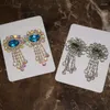 Boucles d'oreilles pendantes en strass pour femmes, bijoux à la mode, Maxi, robe de soirée, accessoire de déclaration