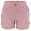 Women's Jeans College Girls 2023 Mid Waist Cotton Denim Ladies Shorts Elastic Short