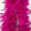 2Meters Fluffy Thicken 60Grams Turkey Feather Boa Clothing White Chicken Feathers on Tape Crafts Wedding Decoration Party Decor