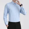 Men's Dress Shirts Spring And Autumn Long Sleeve Shirt Slim Fit Korean Edition Pink Youth