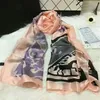 2021 famous designer ms xin design gift scarf high quality 100% silk scarf size 180x90cm delivery size180 70 Boxes can be ad306v