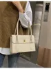 Borse da sera Borsa a tracolla singola moda solida per le donne 2023 Borse e borsette sotto le ascelle di lusso con manico superiore Shopper in pelle da donna