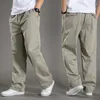 Men's Pants Cargo Summer Spring Cotton Work Wear In Large Size 6XL Elastic Casual Climbing Jogger Sweatpants Autumn Trousers