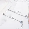 Ohrstecker Quadratische Kristallquaste Welle Lange Ohrlinie Für Frauen Trend Kreative Party Geschenke Schmuck SAE309