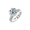 anéis designer anel para mulheres 925 prata esterlina 5CT VVS moissanite anel passar diamante testador amor anel de noivado anel de unhas luxo designer jóias EUA tamanho 5-9