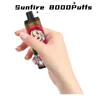 Original Wholesale 5000 7000 8000 Puff 10000 Vaper Label privé Sunfire Custom OEM ODM Bar jetable Wape E Cig E Cig