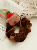 Haaraccessoires 1 Stuks Scrunchies Kerst Hoofdband Cartoon Leuke Kerstboom Elanden Pluche Touw Vrouwen Meisje Kerstcadeaus