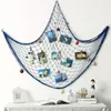 Wall Stickers Mediterranean Sea Style Arts And Crafts Big Hemp Rope Fishing Net Shell Originality Pendant Hangings Home DIY Decor 230928