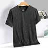 Homens camisetas Tie Front para homens Ice Screen Eye Camisa Verão Impressão Solta Casual Correndo Meia Manga Curta Scoop Neck Tee