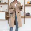 Damenjacken Russischer Stil Frauen Langer Trenchcoat Mode Top-Qualität All-Match-Mäntel Revers Zweireiher Casual Female Windjacke