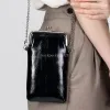 Bolsos de lujo de cuero genuino encerado con aceite, bolsos de cadena a la moda para mujer, nuevos bolsos cruzados para mujer, bolso de mano, cartera para teléfono