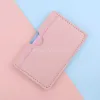 6 Color Mini Pu Leather ID Card Holder Coin Purse Kvinnor Män Affärskort Cover Bank Credit Card Box 3 Card Slot Slim Card Case