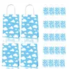 Presente Envoltório BD128 12 Pcs Bolsas De Papel Kraft Para Embalar Produtos Feliz Aniversário Festa Portátil Embalagem Tote Saco De Compras Decoração De Chuveiro De Bebê