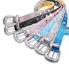 Riemen glanzende buckle riem vrouw man tieners locomotief voor jeans rok dxaa