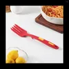 Servis uppsättningar silikon flexibel gaffel värmebeständiga matlagningsverktyg diskmaskin säkert kök non stick för mix