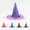 Chapeaux à large bord seau 1pcs décoration d'Halloween chapeau de sorcière cosplay pour enfants fournitures de décoration de fête arbre extérieur suspendu accessoires d'ornement 230928