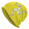 Bérets Isle Of Man Moto Skullies Bonnets Chapeau Moto Mode Hommes Femmes Casquettes De Rue Chaud Thermique Élastique Bonnet Tricot Chapeaux