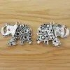 Collane con ciondolo 5 pezzi Pendenti con ciondoli in argento tibetano color animale elefante per gioielli fai da te Collana che realizza risultati Accessori 47x37mm