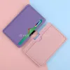 6 Color Mini Pu Leather ID Card Holder Coin Purse Kvinnor Män Affärskort Cover Bank Credit Card Box 3 Card Slot Slim Card Case