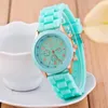 Wristwatches Women Watches Fashion Luxury Women's Watch Soft Silicone Strap Quartz Wrist White Clock For Female Relogio Feminino