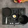 Tavalar 2 PCS Omlet Pan Yumurta Mutfak Kızartma Yapışmaz Mini Ocak pişirme Küçük Omlet Maker