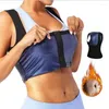 Yoga outfit Summer Women Slimming Long Shirts Body Shaper Sweat Vest Midje Trainer Corset Lose Weight Tank Tops Bastu Fitness Shapewear