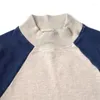 Men's Sweaters KAPITAL 22SS Color Blocking Splicing Craze Printing Half High Collar Sweater And Women's Sports Hoodies Coats