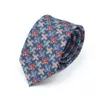 Papillacili lyl 7cm blu uomini tie vintage geometria floreale stampare cravatta da uomo cravatta da bagno camicia camicia di abbigliamento quotidiano