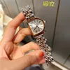 Orologi da polso di marca di moda Ragazza da donna Numeri arabi Quadrante in acciaio stile metallo con orologio logo CA 117