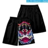 Ethnic Clothing Cartoon Japan Beauty Prajna Printed Black Streetwear Casual Japanese Kimono Beach Shorts Yukata Harajuku Cardigan