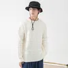 Maglioni da uomo Pullover maglione a righe alla moda per uomo maniche scavate e vestibilità comoda Harajuku