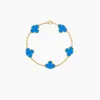 nouveau bracelet trèfle à quatre feuilles bracelet de créateur de bijoux de mode femme sud simple ins cinq fleurs fritillaire chance trèfle bracelet mariage femme mode cadeau l5